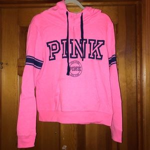 Victoria’s Secret PINK 3/4 zip with hood! Medium